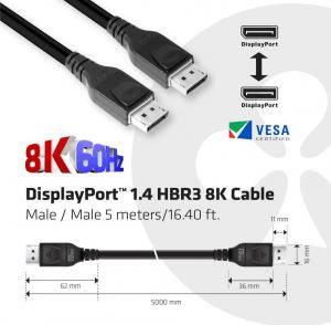 Kabel Club 3D DisplayPort - DisplayPort 5m czarny (CAC-1061) 4