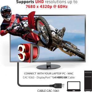 Kabel Club 3D DisplayPort - DisplayPort 5m czarny (CAC-1061) 7