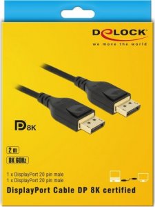 Kabel Delock DisplayPort - DisplayPort 2m czarny (85660) 3