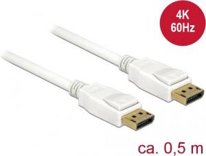 Kabel Delock DisplayPort - DisplayPort 0.5m biały (85507) 1