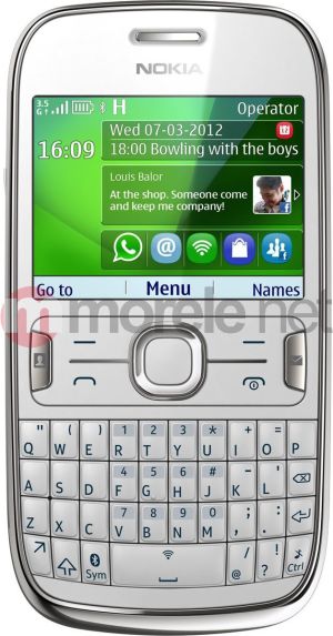 Telefon komórkowy Nokia Asha 302 White 1