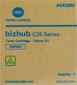 Toner Konica Minolta TNP-22 Yellow Oryginał  (A0X5252) 1