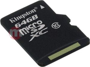 Karta Kingston MicroSDXC 64 GB Class 10  (SDCX10/64GB) 1