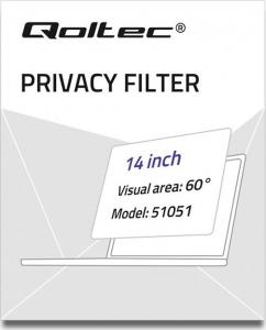 Filtr Qoltec prywatyzujący RODO 14 cale 16:9 (51051) 2
