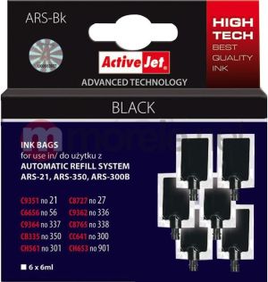 Tusz Activejet tusz ARS-BK (6x6ml black) 1