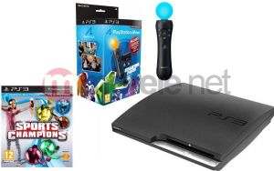 Sony PlayStation 3 HDD 160GB + 2 x Kontroler Move + Kamera + Sport Champions (9207146) 1