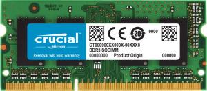 Pamięć do laptopa Crucial SODIMM, DDR3L, 8 GB, 1600 MHz, CL11 (CT102464BF160B) 1