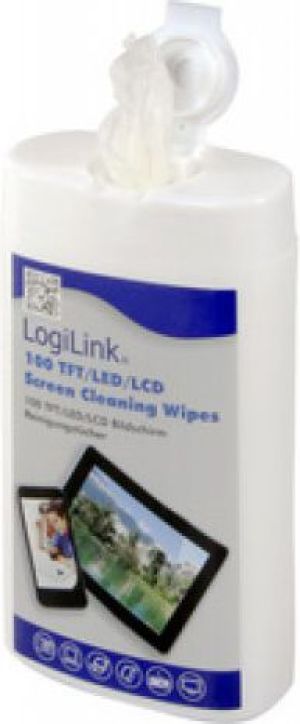 LogiLink Chusteczki nawilżane do czyszczenia ekranów TFT/LCD/LED 100 szt. (RP0010) 1
