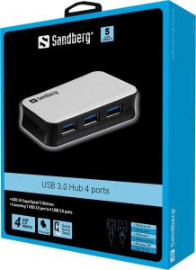 HUB USB Sandberg 4x USB-A 3.0 (13372) 2