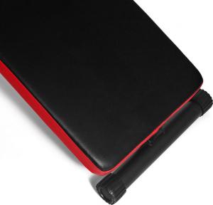 Xylo Ławka skośna do brzuszków z linkami i hantlami czarno-czerwona (XG-015) 5