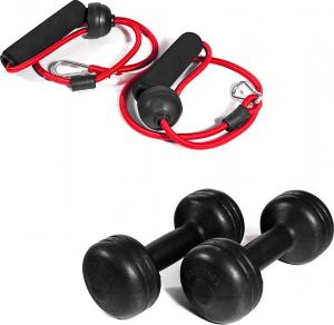 Xylo Ławka skośna do brzuszków z linkami i hantlami czarno-czerwona (XG-015) 6