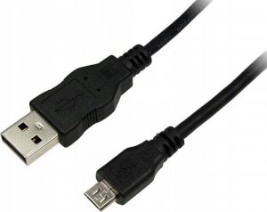 Kabel USB LogiLink USB-A - microUSB 0.6 m Czarny (CU0057) 1