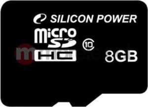 Karta Silicon Power MicroSDHC 8 GB Class 10  (SP008GBSTH010V10) 1