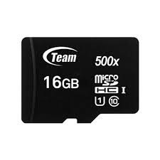 Karta TeamGroup 500x MicroSDHC 16 GB Class 10 UHS-I  (TUSDH16GCL10U03) 1