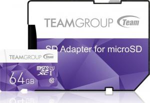 Karta TeamGroup MicroSDXC 64 GB Class 10 UHS-I/U1  (TCUSDX64GUHS41) 1