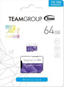 Karta TeamGroup MicroSDXC 64 GB Class 10 UHS-I/U1  (TCUSDX64GUHS41) 2