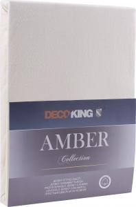 Decoking Prześcieradło Jersey Amber kremowy 220x200 cm 1