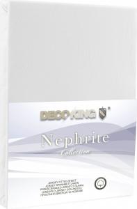Decoking Prześcieradło Jersey Nephrite białe r. 90x200 cm 1