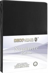 Decoking Prześcieradło Jersey Nephrite czarne r. 200x220 cm 1