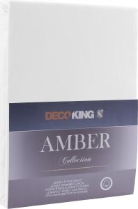 Decoking Prześcieradło Jersey Amber białe  r. 160x200 cm 1