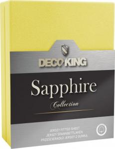 Decoking Prześcieradło Sapphire Collection 180x200 cm żółte 1