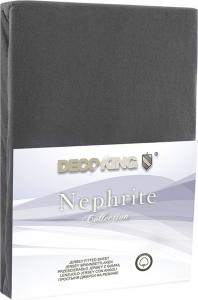 Decoking Prześcieradło Jersey Nephrite szare r. 90x200 cm 1