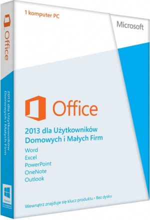 Microsoft Office 2013 dla Użytkowników Domowych i Małych Firm PL (T5D-01753) 1