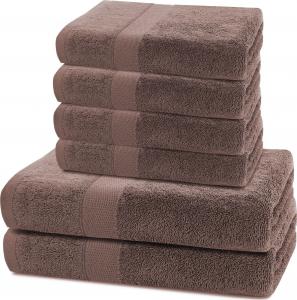 Decoking Komplet ręczników Marina brązowy - 6 sztuk 1