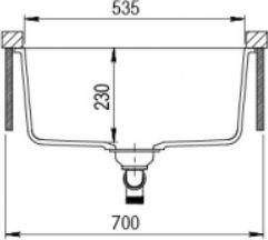 Zlewozmywak Aquasanita Arca SQA103, korek automatyczny, 710 Alba 3