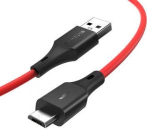 Kabel USB Blitzwolf Wtyczka prosta USB-A - 1 m Czerwony ( BW-MC13) 1
