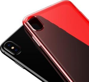 Baseus Etui Simple Series do iPhone X / XS, czerwony 2