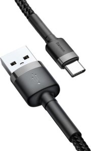 Kabel USB Baseus USB-A - USB-C 1 m Czarno-szary (CATKLF-BG1) 4