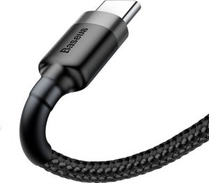 Kabel USB Baseus USB-A - USB-C 1 m Czarno-szary (CATKLF-BG1) 5