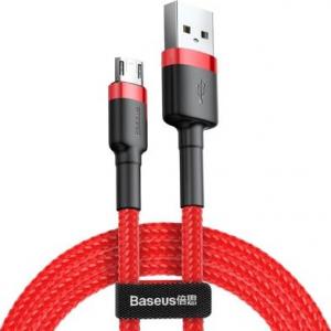 Kabel USB Baseus USB-A - microUSB 1 m Czerwono-czarny (CAMKLF-B09) 1