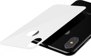 Baseus Szkło hartowane 0.3mm na tył obudowy do iPhone X / XS, białe 3