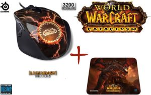 Mysz SteelSeries Mysz WOW Legendary Edition + Podkładka SteelSeries CATACLYSM 1