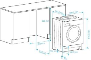 Pralka do zabudowy Beko WMI 71242 2