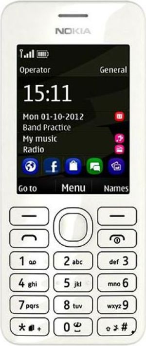 Telefon komórkowy Nokia Asha 206 DualSim biały 1