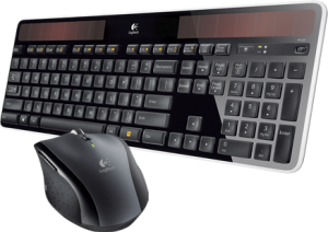 Klawiatura + mysz Logitech Klawiatura Logitech Wireless Solar Keyboard K750 + Mysz Logitech M705 Wireless Silver 1
