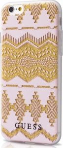 Guess Apsauginis dėklas GUESS Aztec skirtas Apple iPhone 7 4.7", Skaidri/Rožinė 2
