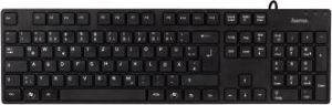 Klawiatura Hama Slimline Casano Przewodowa Czarna US (44053813) 2