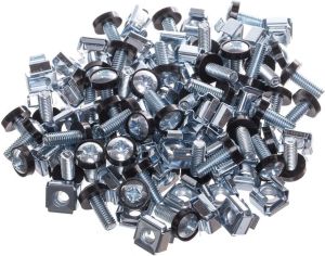 NetRack Zestaw śrubki M6/podkładki/nakrętki 50 kompletów (100-000-001-050) 2