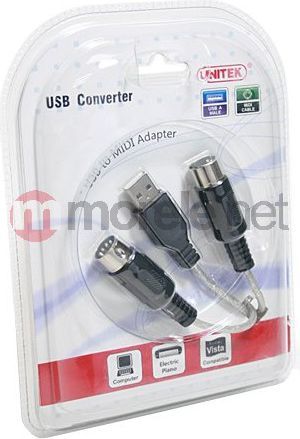 Unitek USB - MIDI Czarny Y-156 2