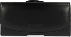 Telone Viva Uniwersalny rozmiar (7 x 13,5 cm) LG L9 / Nokia 920 / Samsung S3 S5 Eko skórzany pokrowiec na pasek Czarny 1