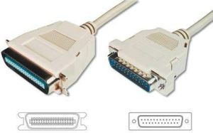 Digitus DB-25 - Centronics 36-pin, 1.8m, Szary (AK580100018E) 1