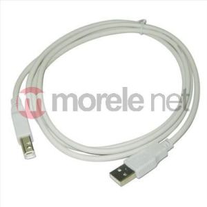 Kabel USB Qoltec USB-A - USB-B 1.8 m Biały (27625) 1