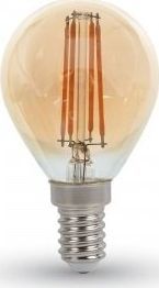 V-TAC 4W LED COG lemputė V-TAC E14, P45, gintariniu paviršiumi (2200K šiltai balta) 1