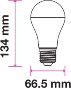 V-TAC 15W LED lemputė V-TAC, A65, 3000K su LED SAMSUNG diodu 3