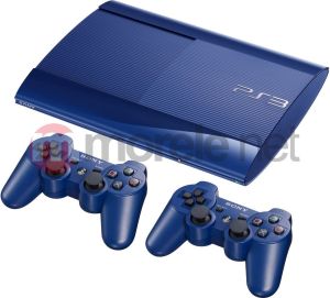 Sony Playstation 3 Super Slim 500GB Blue + dualshock 1