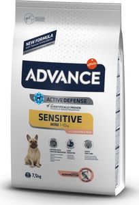 Advance ADVANCE mažų veislių šunims su lašiša ir ryžiais Mini Sensitive, 7,5 kg 1